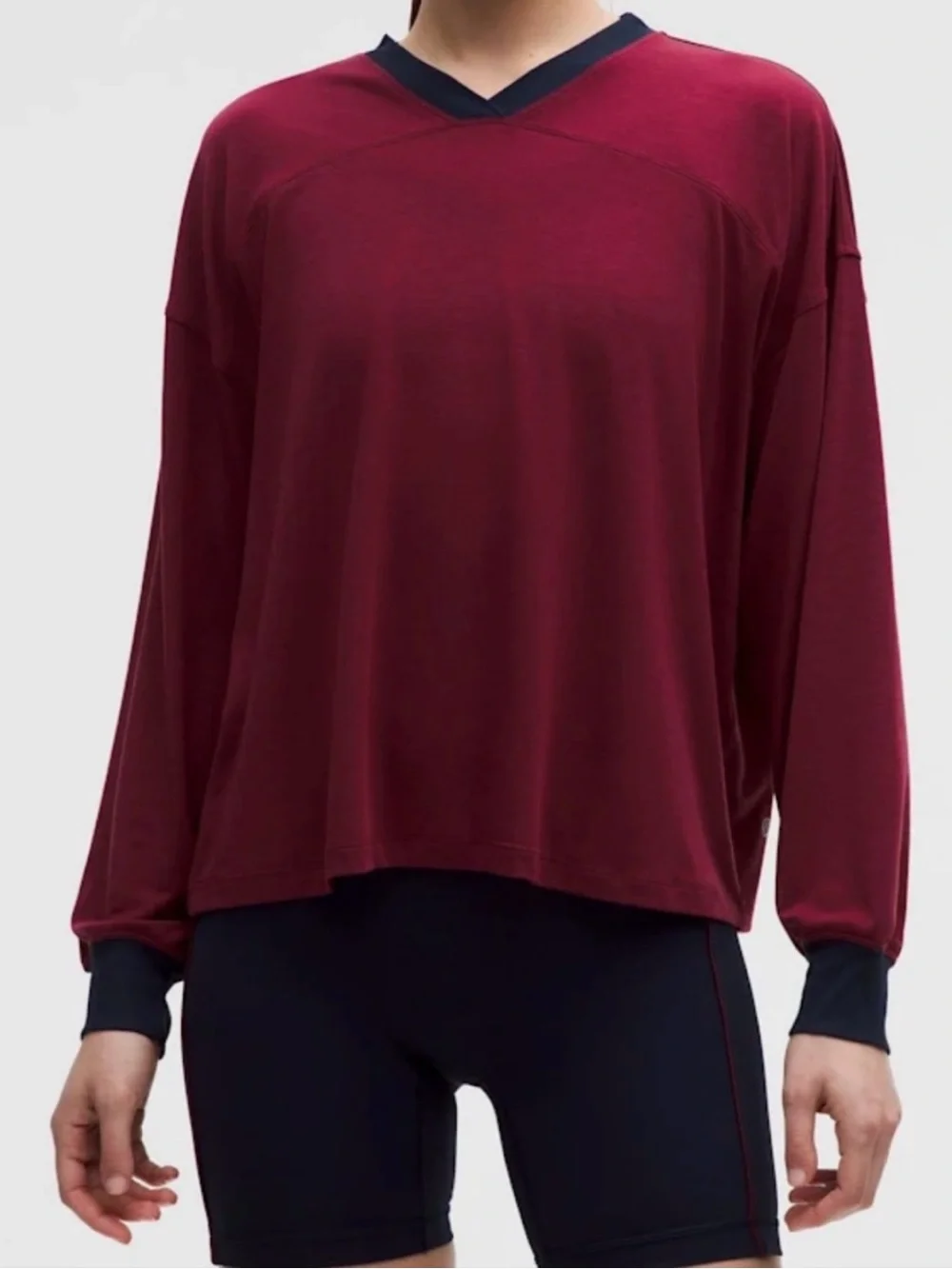 Lululemon Jersey Training V-Neck Long Sleeve (Size Small)